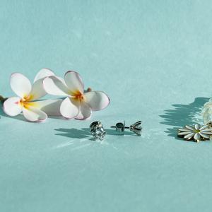 Pendientes de Diamantes Rellenos con Corte Brillante Redondo de 0.80 Quilates, Certificados como Naturales, en Oro de 18k, Regalo Perfecto para Ella en San Valentín - Product Image 2