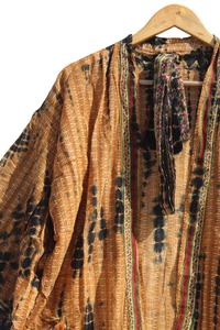 Nouvel arrivage de Robe Kimono tie-dye à la main Robe Kimono longue Robe Kimono Boho Usage quotidien Kimono pour femmes - Product Image 2