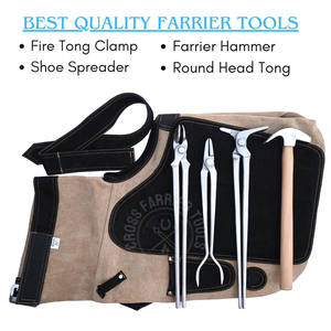 Juego Profesional de Herramientas para Herrar Caballos con Delantal, Martillo, Separador de Herraduras, Tenazas de Cabeza Redonda, Tenazas Resistentes al Fuego y Clavillador - Product Image 3