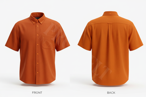 Chemise décontractée pour homme en coton 100% uni, légère, classique, avec poche, tendance, douce, pour le bureau, été - Product Image 4