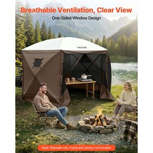 Pareti Laterali per Gazebo 5.67 x 4.85 ft con Finestra su un Lato, Impermeabili, Protezione Solare, Accessori per Tende - Product Image 5