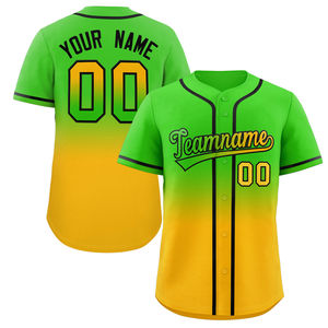 Uniformes de Béisbol Personalizados para Hombre con Logotipo, Uniformes de Equipo Premium con Botones Completos, Impresión Digital, Absorbentes de Humedad, 100% Poliéster, Manga Corta - Product Image 1