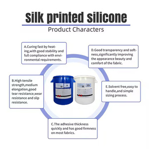 Lụa Màn hình in ấn lỏng Silicone cao su cao bóng kết thúc thích hợp cho thời trang hàng may mặc và phụ kiện - Product Image 3