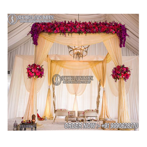 Traditional Durable Indoor Fabric Mandap for <b>Wedding</b> Decoration Prop - Product Image 1