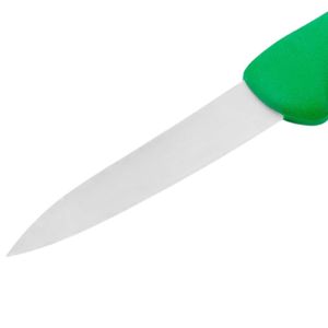 Couteaux de préparation alimentaire Green Grip avec lame de coupe fine argentée et manche ergonomique pour les tâches quotidiennes de fruits et légumes - Product Image 3