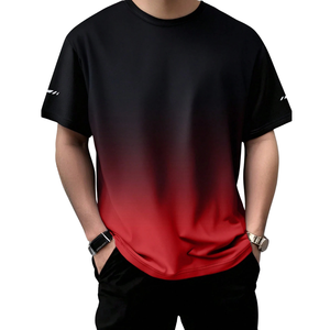เสื้อยืดกีฬาผู้ชายไล่เฉดสี แขนสั้น คอกลม สำหรับวิ่ง ออกกำลังกาย ฟิตเนส ลำลอง แห้งเร็ว ระบายอากาศได้ดี น้ำหนัก 220 กรัม สีพื้น - Product Image 1