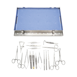 Kit d'instruments chirurgicaux ophtalmiques professionnels pour blepharoplastie, en acier inoxydable, réutilisable, pour la chirurgie des paupières - Product Image 1