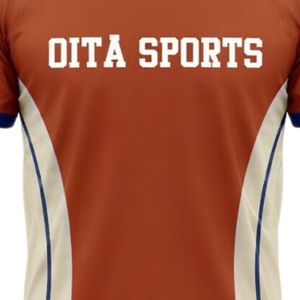 Camiseta de Netball Unisex Color Naranja Óxido y Blanco, Sublimada, de Poliéster Ligero, Cuello Redondo, Ropa Deportiva para Entrenamiento en Equipo - Product Image 5