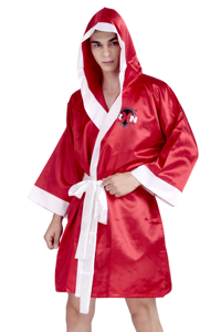 Robe de boxe rouge RXN, robe d'arts martiaux, logo personnalisé, robe d'entraînement pour adultes - Product Image 2