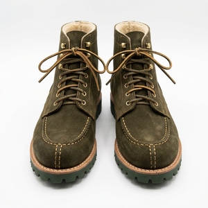 Botas de Tobillo para Hombre STALWART IMPEX, Color Verde Oliva, Parte Superior de PU, Forro de Felpa, Impermeables, con Cordones, Punta Redonda, Suela de EVA, Zapatos Casuales para Caminar - Product Image 1