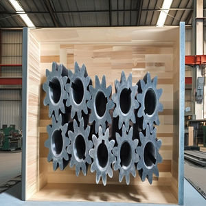 Pignon de chaîne à rouleaux en laiton de haute qualité, standard 10 dents, pas de chaîne 6 mm, usiné CNC, usinage par électroérosion, pour moteur de machines de construction - Product Image 1