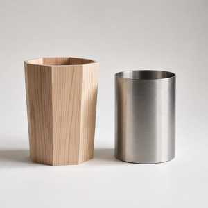 Luxury Wooden Dustbin Box Wooden Trash Can Stainless Steel Inner <b>Bin</b> Waste Basket Home Office Dustbin Modern Garbage <b>Bin</b> - Product Image 1