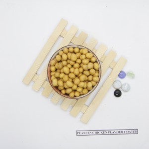 Cacahuètes enrobées au goût de poulet, collation croustillante avec assaisonnement savoureux, idéale pour les rayons de vente au détail et les distributeurs automatiques - Product Image 3