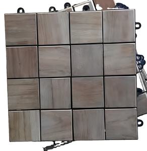 Modèle de boîte de qualité supérieure PVC et carreaux de terrasse en bois de teck massif 30x30cm Options inachevées et finies - Product Image 1