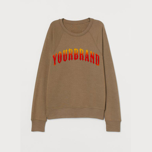 Custom Printing LOGO Women's Sweatshirts 100% Cotton Crew Neck Hoodies Oversized <b>Pullover</b> Blank Heavyweight <b>Jumpers</b> for Women - Product Image 4