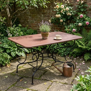Muebles de Exterior de Hierro Forjado Victoriano Europeo de Lujo, Hechos a Mano, para 4 Personas, Resistentes a la Intemperie, para Patio - Product Image 3