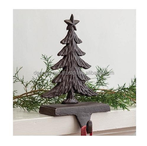 Christmas Party Ornament <b>Bow</b> Shape Gold Polished Metal Christmas Stocking <b>Holder</b> for Home Holiday Decoration - Product Image 2