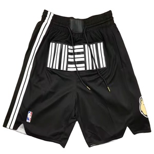Pantalones cortos de baloncesto cosidos americanos de alta calidad 2025, pantalones cortos Lackers de alta calidad para hombres adultos, tendencia - Product Image 4