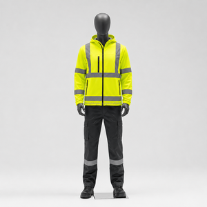 Chaqueta de Seguridad de Alta Visibilidad para Hombre, Impermeable, Reflectante, con Logotipo Impreso, para Trabajo en Invierno - Product Image 1