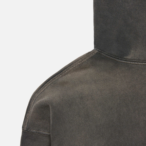 Sudadera con Capucha Extra Grande para Hombre, 100% Algodón, Felpa Francesa, Color Sólido, Casual, con Bolsillo Delantero, Acabado Lavado - Product Image 3