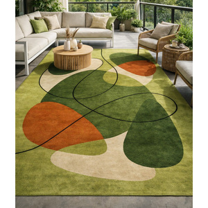 Rugs & Carpet Eco-Friendly Wool Carpet for Home Laundry Room Dining Room Office Hand Tufted Living Room <b>Large</b> Carpet Rug - Product Image 4