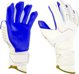 Guantes de portero de fútbol profesional hechos con látex alemán de alta calidad, antideslizantes y transpirables para entrenamiento. - Product Image 6