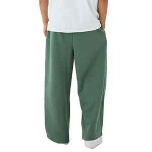 Custom Embroidered <b>Split</b> Stack Flare Jogger Pants for Men Lightweight Breathable Plus Size Streetwear Sweatpants 100% Cotton - Product Image 3