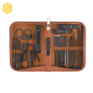 Luxury Stainless Steel <b>Nail</b> Grooming Set Manicure Pedicure <b>Kit</b> Customized Color Portable Case Premium Quality Professional - Product Image 1