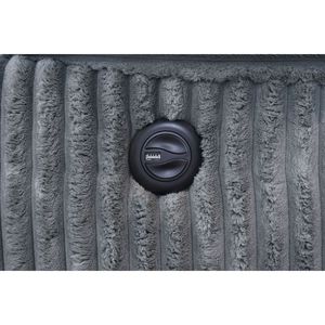 Canapé sectionnel inclinable Power Motion en velours côtelé imitation fourrure couleur fumée - Product Image 5