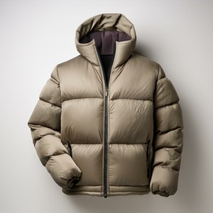 OEM Custom Men's Hooded Padded Bubble Puffer Jacket Winter Warm Quilted Waterproof <b>Reversible</b> <b>Coat</b> Custom Logo Casual Style - Product Image 5