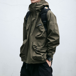Ropa de Montañismo de Alta Gama, Cortavientos e Impermeable, Estilo Outdoor con Bolsillos y Cremallera - Product Image 4