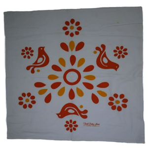 Personnalisé écologique 100% coton torchon de cuisine jetable torchon fleur d'orange conception séchage rapide réutilisable en gros personnalisé - Product Image 1