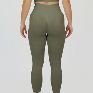 Custom Logo Women Solid Breathable Gym Yoga High Waist <b>Flared</b> Pants Quick Dry Running Workout <b>Leggings</b> - Product Image 3