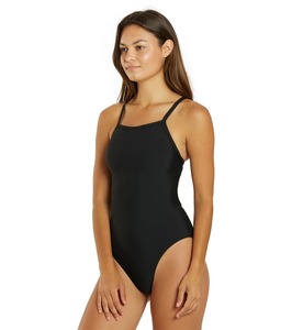Body negro de una pieza para mujer, leotardo ajustado sin mangas con cuello redondo para yoga, danza, gimnasio, traje de baño, ropa deportiva - Product Image 3