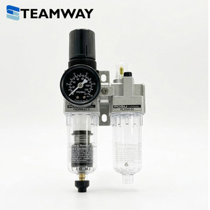 ชุดควบคุมแรงดันลม TEAMWAY PC2010 FRL รุ่น PW2000 พร้อมตัวกรองและตัวจ่ายน้ำมันหล่อลื่น PL2000 ช่องต่อ 1/4" G แรงดัน 0.5-8.7 กิโลกรัม/ตารางเซนติเมตร รับประกัน 1 ปี พร้อมเปลี่ยนอะไหล่ - Product Image 1