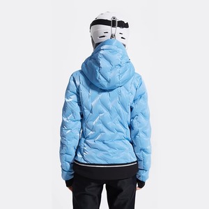 Chaqueta de Esquí y Snowboard para Mujer, Impermeable, Cortavientos, Azul Cielo, Blanco, Negro, Gris, Acolchada, con Capucha, Abrigo Cálido de Invierno - Product Image 5