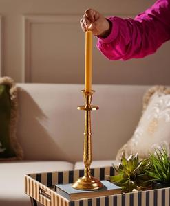 <b>Brass</b> <b>Candlestick</b> Holder Gold Metal Pillar Stand Handmade Durable Home Decoration - Product Image 5