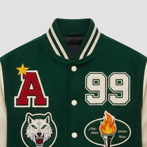 Vintage Chenille Embroidered Varsity <b>Jacket</b> Custom Logo College Letterman <b>Baseball</b> Bomber Premium Outerwear <b>for</b> <b>Men</b> - Product Image 3