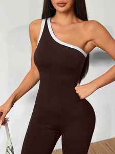 2026 Latest Arrival Women's Breathable Jumpsuit High Quality Casual Fitness <strong>Dungaree</strong> Suit Whole Sale Size - Product Image 3