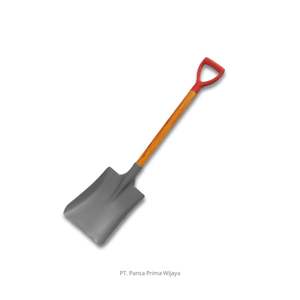 Pelle en plastique PVC de haute qualité Megumi (non-étincelante) |   Pelle de jardinage DIY à lame carrée 640 mm avec manche pour les industries du pétrole, du sel et de la glace - Product Image 2