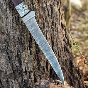 Cuchillo de Filetear Moderno, Hecho a Mano, Ecológico, Apto para Lavavajillas, Ambidiestro, Forjado, de 8-9.9 Pulgadas, Acero de Damasco, Mango de Madera, 2.0 mm - Product Image 3