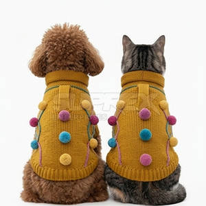 Luxury Wool Cable Knit <b>Dog</b> Cat Pullover Modern Soft Elastic Neckline Eco-Friendly High Quality Winter Pet Clothing 2026 - Product Image 6