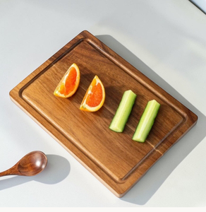 Rustic Solid Wood Mildew Proof Double-sided Chopping Board Stand Dishwasher Safe <b>Kitchenware</b> 1.5cm Thick Rectangle - Product Image 5