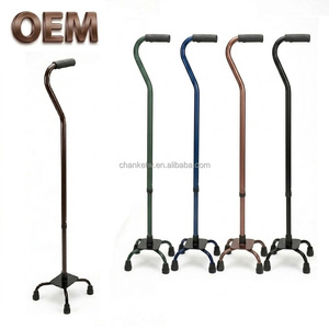 Canne pliable légère en alliage d'aluminium, personnalisable OEM/ODM, pour personnes âgées, utilisation extérieure, produits pour personnes âgées, fabriquée à Taïwan - Product Image 1