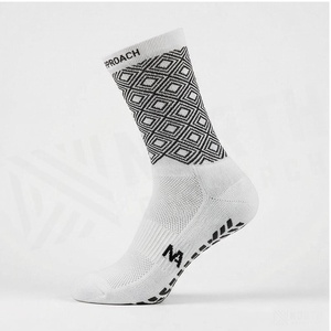 North Approach Crew <b>Socks</b> Geometric Pattern Breathable <b>Running</b> <b>Socks</b> for Adults Summer Season - Product Image 3