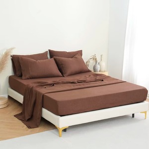 Juego de Sábanas Ajustables King Size de 4 Piezas, Lavadas, 100% Lino Francés - Product Image 2
