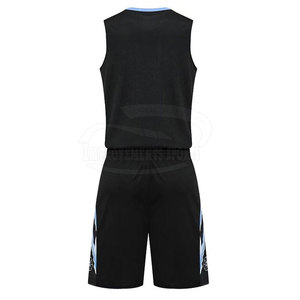 Uniforme de basket-ball sans manches fait professionnel uniforme d'équipe de basket-ball respirant confortable - Product Image 2
