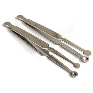 Hot Sale Stainless Steel German Bead Holding Tweezers <b>Ball</b> Holder <b>Piercing</b> Tool with Captive Jewelry Grip - Product Image 6