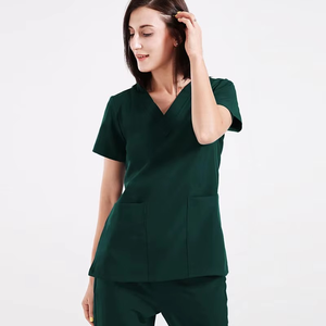 Blusa Médica Premium para Mujer, Uniforme de Enfermera Personalizable, Cuello en V, Ropa de Trabajo para Doctoras y Enfermeras, Prenda Clínica - Product Image 5