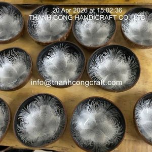 Tazón de Coco Lacado de Alta Calidad, Bioluminiscente, con Tema Marino, Ecológico, para Servir Ensaladas de Frutas, al Mejor Precio - Product Image 2